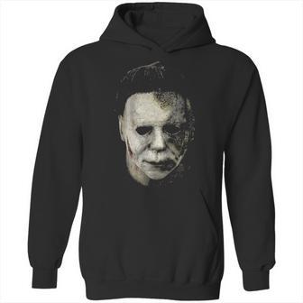 Michael Myers Mask Halloween Kills 2021 Prop Replica Trick Or Treat Hoodie | Favorety