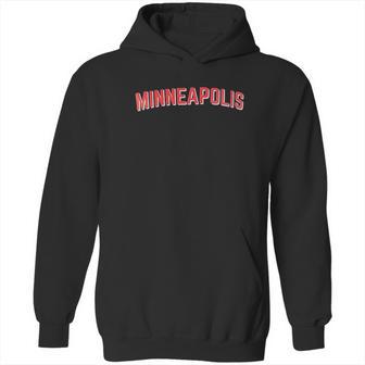 Minneapolis Classic Retro City Grey Style Minnesota Hoodie | Favorety