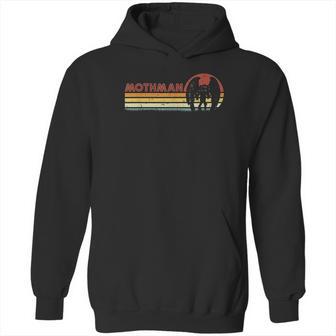 Mothman Retro Stripes Vintage Point Pleasant Cryptid Hoodie | Favorety DE