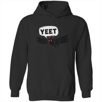 Mothman Says Yeet Funny Cute Cryptid Graphic Design Printed Casual Daily Basic Hoodie | Favorety CA