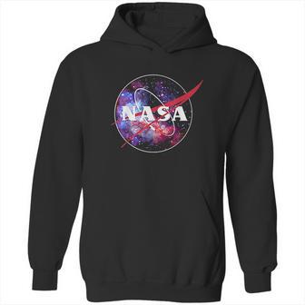 Nasa Purple Pink Mix Galaxy Style Logo Graphic Hoodie | Favorety UK