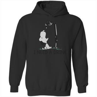 I Need A Drink Snoopy Hoodie | Favorety UK