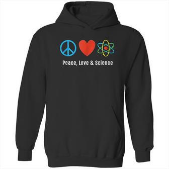 Neil De Grasse Tyson Peace Love And Science Hoodie | Favorety