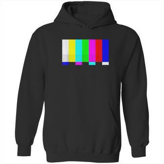 No Signal Television Screen Color Bars Test Pattern Hoodie | Favorety