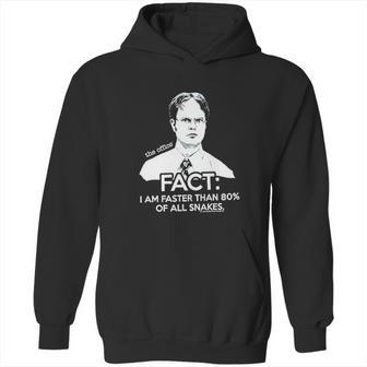 The Office Dwight Fact Faster Than Snakes Hoodie | Favorety