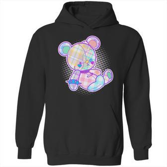 Pastel Kawaii Cute Goth Punk Teddy Bear Hoodie | Favorety CA