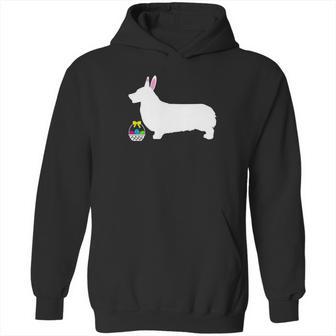 Pembroke Welsh Corgi Easter Bunny Dog Silhouette Hoodie | Favorety AU