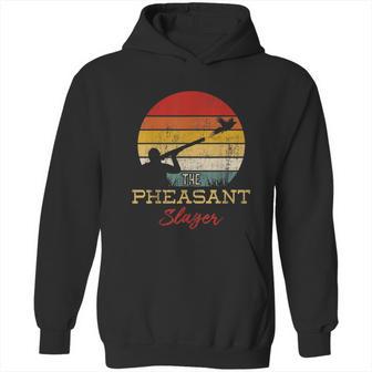 Pheasant Slayer Flying Bird Hunter Shooting Hunting Hoodie | Favorety UK