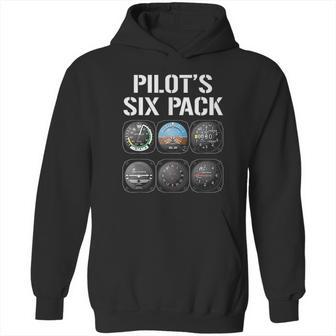 Pilot Six Pack Funny Pilot Aviation Flying Gift Hoodie | Favorety CA