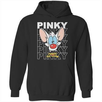 Pinky And The Brain Pinky Text Stack Big Face Hoodie | Favorety DE