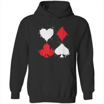 Playing Cards Poker Heart Spade Diamond Club Hoodie | Favorety