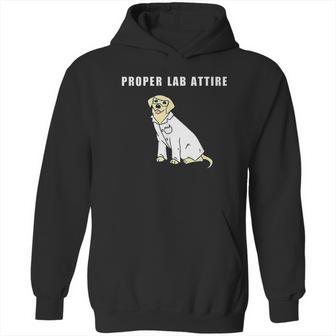 Proper Lab Attire Funny Laboratory Dog Pun Science Hoodie | Favorety DE