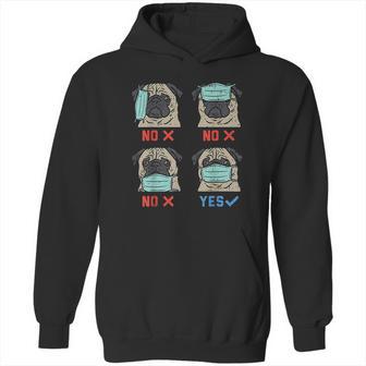 Pug Funny Social Distancing Dog Gift Hoodie | Favorety UK