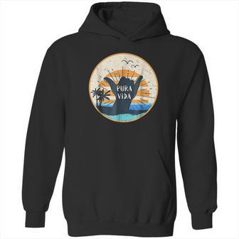 Pura Vida Costa Rica Shaka Sign Surfing Surfer Gift Hoodie | Favorety UK