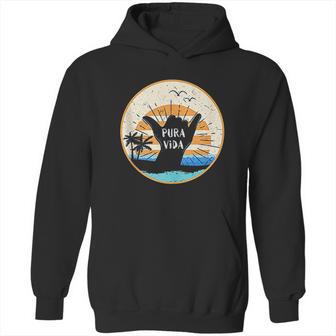 Pura Vida Costa Rica Shaka Sign Surfing Surfer Tropical Gift Hoodie | Favorety DE