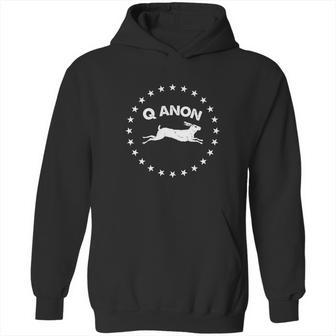 Q Anon The Storm Is Here White Rabbit Hoodie | Favorety
