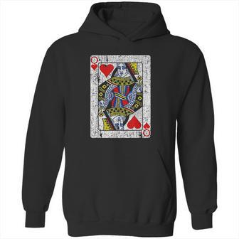 Queen Of Hearts Card Costume Vintage Hoodie | Favorety CA