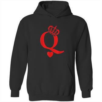 Queen Of Hearts King Of Hearts Playing Cards Deck Of Cards Hoodie | Favorety DE