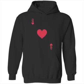 Queen Of Hearts Playing Card Easy Halloween Costume Hoodie | Favorety