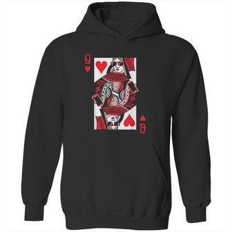 Queen Of Hearts Vintage Valentine Day Hoodie | Favorety