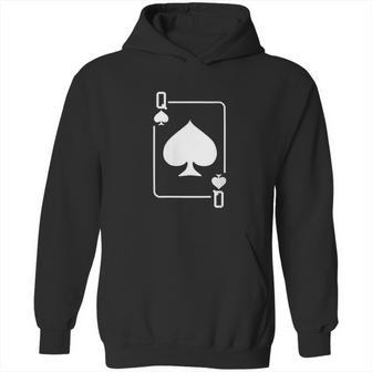 Queen Of Spades Playing Card Halloween Costume Dark Hoodie | Favorety AU