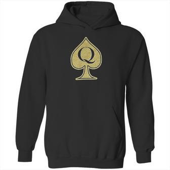 Queen Of Spades With Qos Symbol Hoodie | Favorety