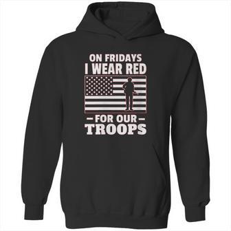 Red Fridays Military Supporter Hoodie | Favorety