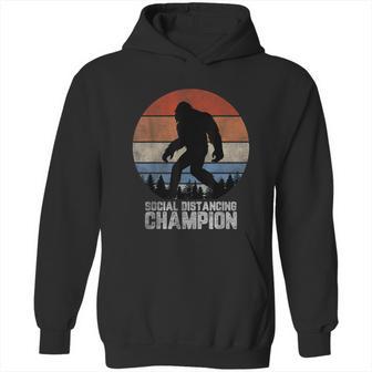 Retro Bigfoot Bigfoot Social Distancing Champ Hoodie | Favorety UK