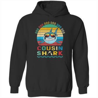 Retro Vintage Cousin Shark Doo Doo Doo Hoodie | Favorety UK