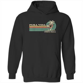 Retro Vintage Family Vacation Costa Rica Pura Vida Beach Hoodie | Favorety UK