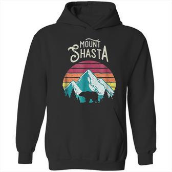 Retro Vintage Mount Shasta California Mountains Bear Hoodie | Favorety CA