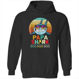 Retro Vintage Papa Shark Doo Doo Doo Hoodie | Favorety UK