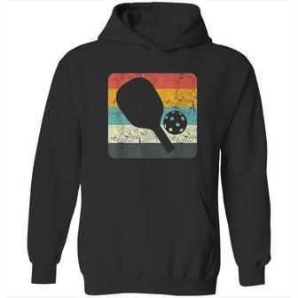 Retro Vintage Pickleball Silhouette Pickleball Gifts Hoodie | Favorety CA