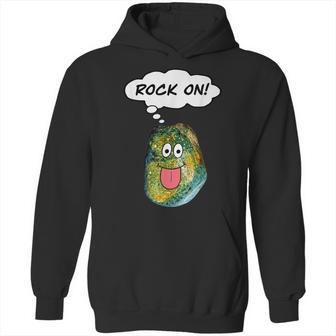 Rock On Funny Rockhound Geology Rockhounding Hoodie | Favorety DE