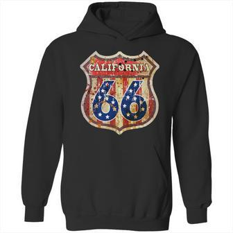 Route 66 California Graphic Design Printed Casual Daily Basic Hoodie | Favorety