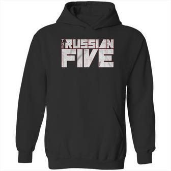 The Russian Five Official Movie Official Logo Of Red Wings Documentary Hoodie | Favorety AU