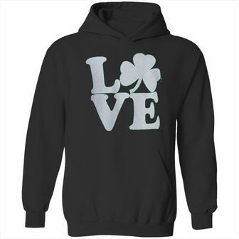 Shamrock Love Funny St Pats Paddy Patrick Pattys Green Heart Cute Hoodie | Favorety CA