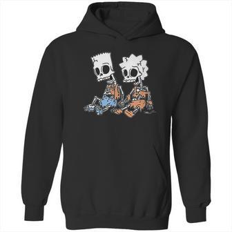 The Simpsons Bart And Lisa Skeletons Hoodie | Favorety UK