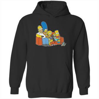 The Simpsons Homer Marge Maggie Bart Lisa Simpson Couch Hoodie | Favorety CA