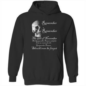 Skull 5Th Of November Guy Fawkes Quote Hoodie | Favorety CA