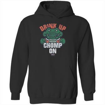 Smack Apparel Florida Football Fans Drink Up Chomp On Hoodie | Favorety DE