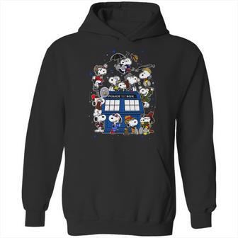 Snoopy Of Doctor Police Box Hoodie | Favorety