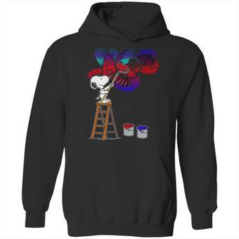 Snoopy Drawing Yes Band Hoodie | Favorety AU