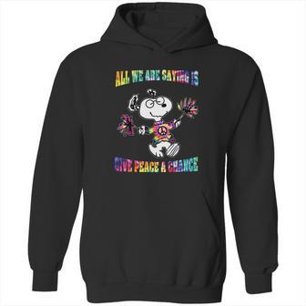 Snoopy All We Are Saying Is Give Peace A Chance Hoodie | Favorety CA