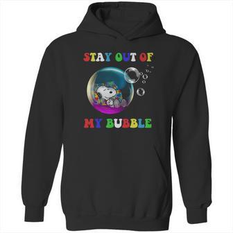 Snoopy Sleeping Stay Out Of My Bubble Hoodie | Favorety