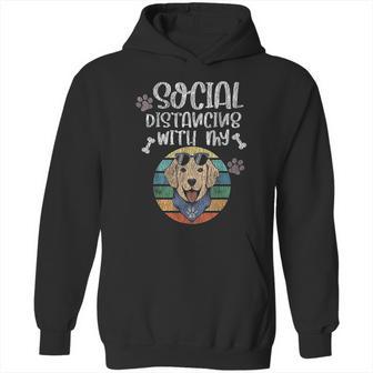 Social Distancing With My Dog Golden Retriever Hoodie | Favorety DE