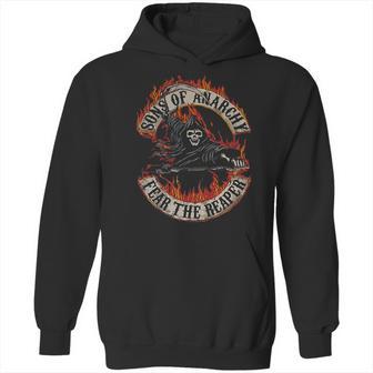 Sons Of Anarchy Fear The Reaper Flamed Logo Hoodie | Favorety