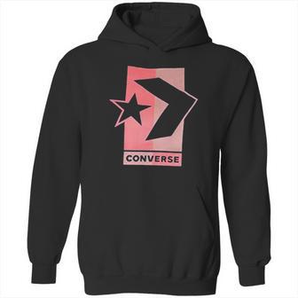 Star Chevron Stripe Graphic Hoodie | Favorety