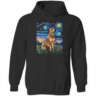 Starry Night Cattle Dog Colorful Hoodie | Favorety DE