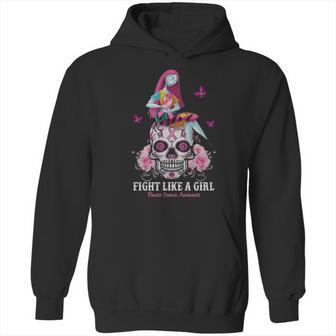 Sugar Skull Fight Like A Girl Breast Cancer Awareness Shirt Hoodie | Favorety